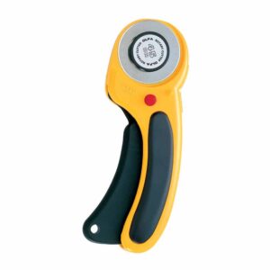 OLFA RTY-2/DX - Couteau rotatif à poignée ergonomique Deluxe de 45mm