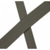 Biais élastique (fold over) mat 20mm - Vert armé