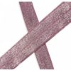 Biais élastique (fold over) Brillant 20mm - Vieux rose