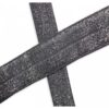 Biais élastique (fold over) Brillant 20mm - Gris