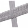 Biais élastique (fold over) 20mm - Argent