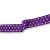 Biais élastique (fold over) Cœurs 25mm - Violet