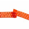 Biais élastique (fold over) Cœurs 25mm -Orange néon