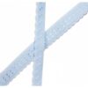 Biais élastique (fold over) dentelé 25mm - Bleu bébé