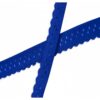 Biais élastique (fold over) dentelé 25mm - Cobalt