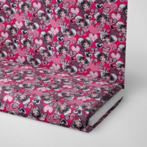 La fille aux papillons - Rose vif