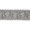 Dentelle élastique 30mm - Gris