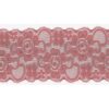 Dentelle élastique 50mm - Vieux rose