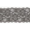 Dentelle élastique 50mm - Gris