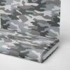French Terry brossé Camouflage - Gris