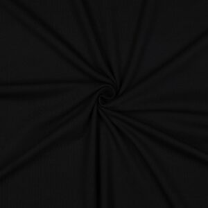 Jersey Coton uni - Noir