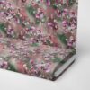 Viscose jersey imprimé digital 240 gsm - Fleurs vieux roses
