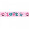 Ruban 25mm Love - Rose bébé
