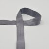Biais élastique soyeux (fold over) 20mm - Gris