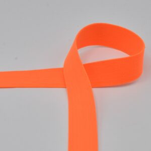 Ruban élastique 25mm (waist band) - Orange néon