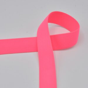 Ruban élastique 25mm (waist band) - Rose néon