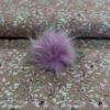 Pompon fausse fourrure 10,5cm - Mauve