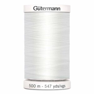 Fil polyester GUTERMANN MCT 500m - nouveau blanc #20