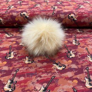 Pompon fausse fourrure 12cm - Pêche