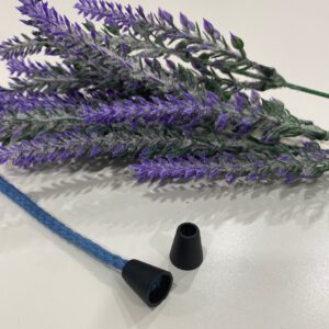 Embout pour cordon plastique - Noir