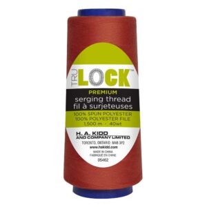 TRULOCK Premium fil pour surjeter 1500m - Rouge fonçé #1005576