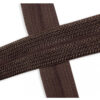 Biais élastique (fold over) 20mm - Brun