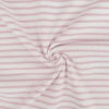 Jersey ligné - Rose pâle