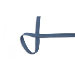 Cordon plat 2cm - Bleu denim