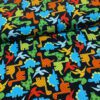 Jersey de coton Les Dinos multi couleurs - Noir
