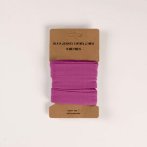 Biais de jersey 20mm X 3 mètres - Violet