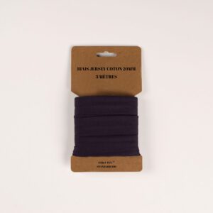 Biais de jersey 20mm X 3 mètres - Anthracite
