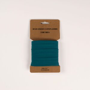 Biais de jersey 20mm X 3 mètres - Pétrole fonçé