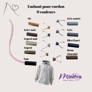 Embout pour cordon en acier vendu à l'unité (2mcx)