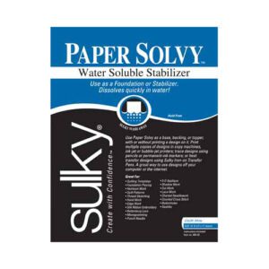 12 feuilles SULKY Paper Solvy - blanc - 21.5 x 28cm (81⁄2″ x 11″)