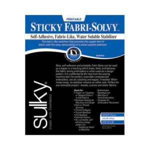 Paquet SULKY Sticky Fabri-Solvy - blanc - 50 x 91cm (20″ x 36″)