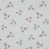 Mousseline de coton double gaze aquarelle Petites fleurs - Blanc