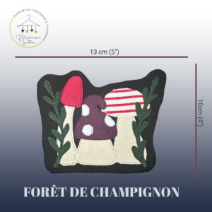Appliqué Maman Lactée - Les champignons
