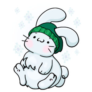 Transfert DTF - Le lapin d'Ariane  - 2 formats disponibles