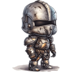 Transfert DTF - Petit chevalier - 4" X 6"