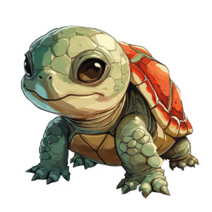 Transfert DTF - Petit tortue - 2 formats disponibles