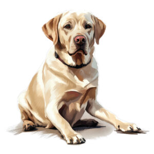 Transfert DTF - Le labrador d'Éloïse - 6" X 5,5"
