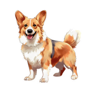 Transfert DTF - Le Corgi de Mirianne - 4.5" X 5"