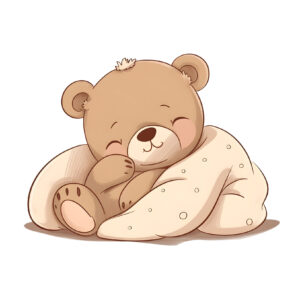 Transfert DTF - L'ourson et sa doudou - 2 formats disponibles