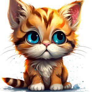 Transfert DTF - Le chat malin - 6" X 6"