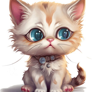 Transfert DTF - Le chat luxueux - 6" X 6"