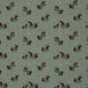 Jersey de coton L'amoureuse des poney - Vert roseau