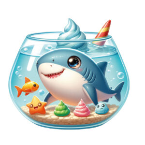 Transfert DTF -  Le requin malin - 2 formats disponibles