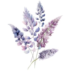 Transfert DTF - Le bouquet de douceur lilas 3 - 7" X 8"