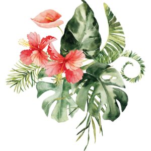 Transfert DTF - Le bouquet tropical 4 - 7" X 8"