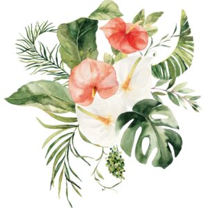 Transfert DTF - Le bouquet tropical 6 - 7" X 8"